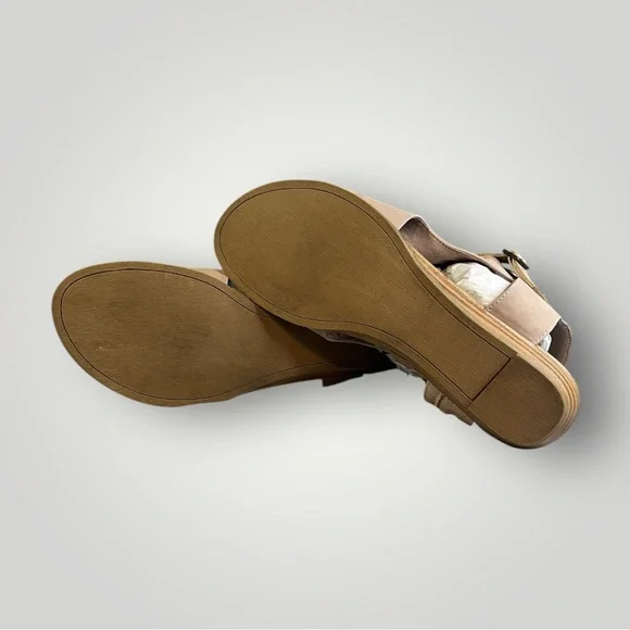 Blowfish Malibu Women's Balla Sandal Faux Suede Nude Blush 9.5 Slouch Zip - Picture 5 of 9